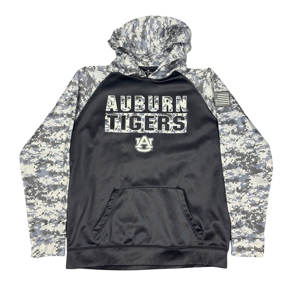 Colosseum Auburn Tigers Men's XL Digital Military Camouflage Hoodie Sweatshirt